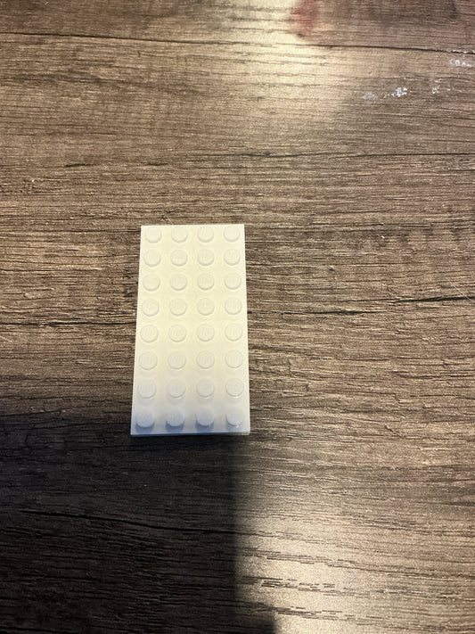 Plate 4 x 8 White