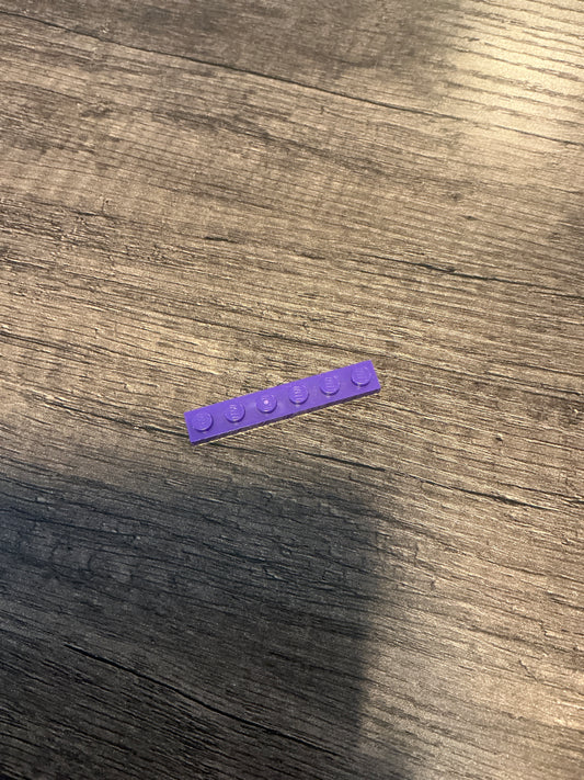 Plate 1 x 6 dark purple