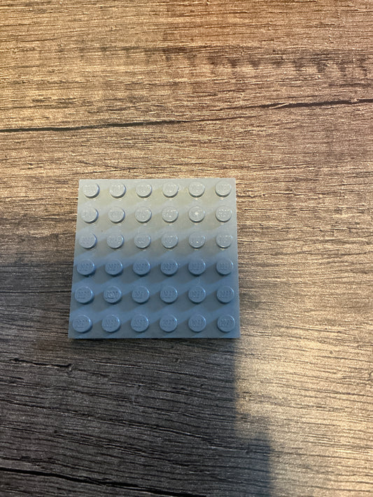 Plate 6 x 6 dark bluish gray