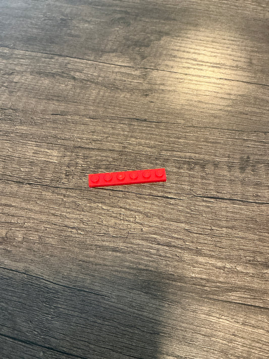 Plate 1 x 6 red