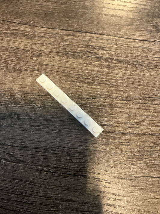 Plate 1 x 8 white