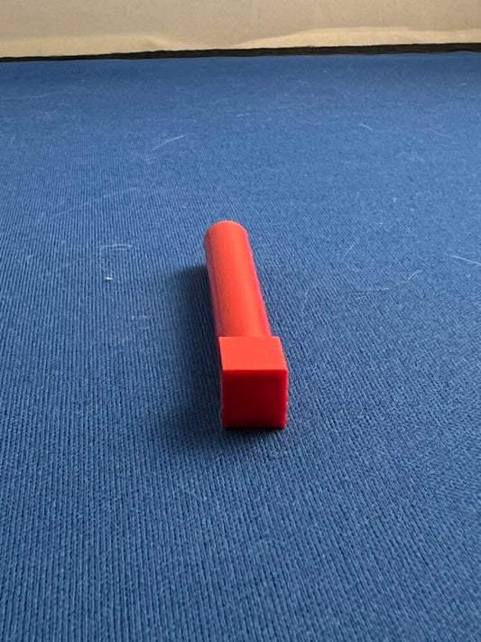 LEGO Brick 1 x 1 x 6 Round with Square Base Red