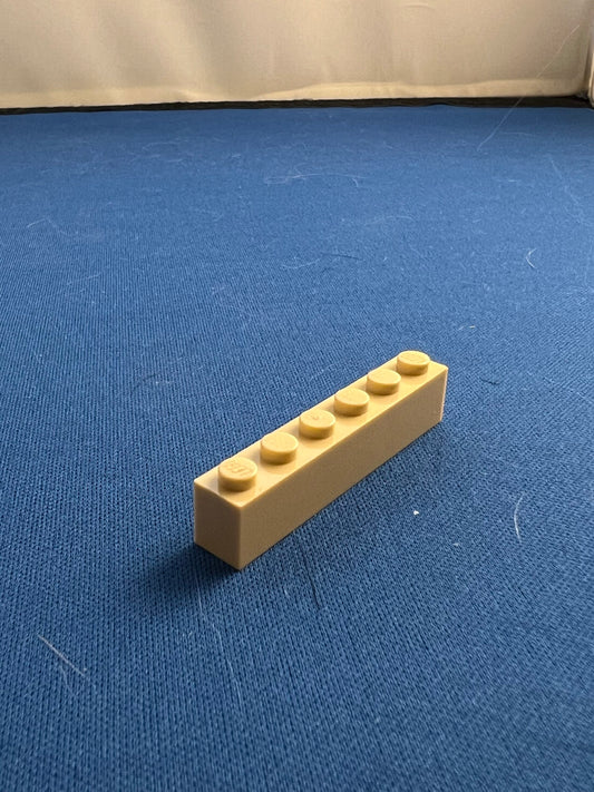 LEGO Brick 1 x 6 Tan