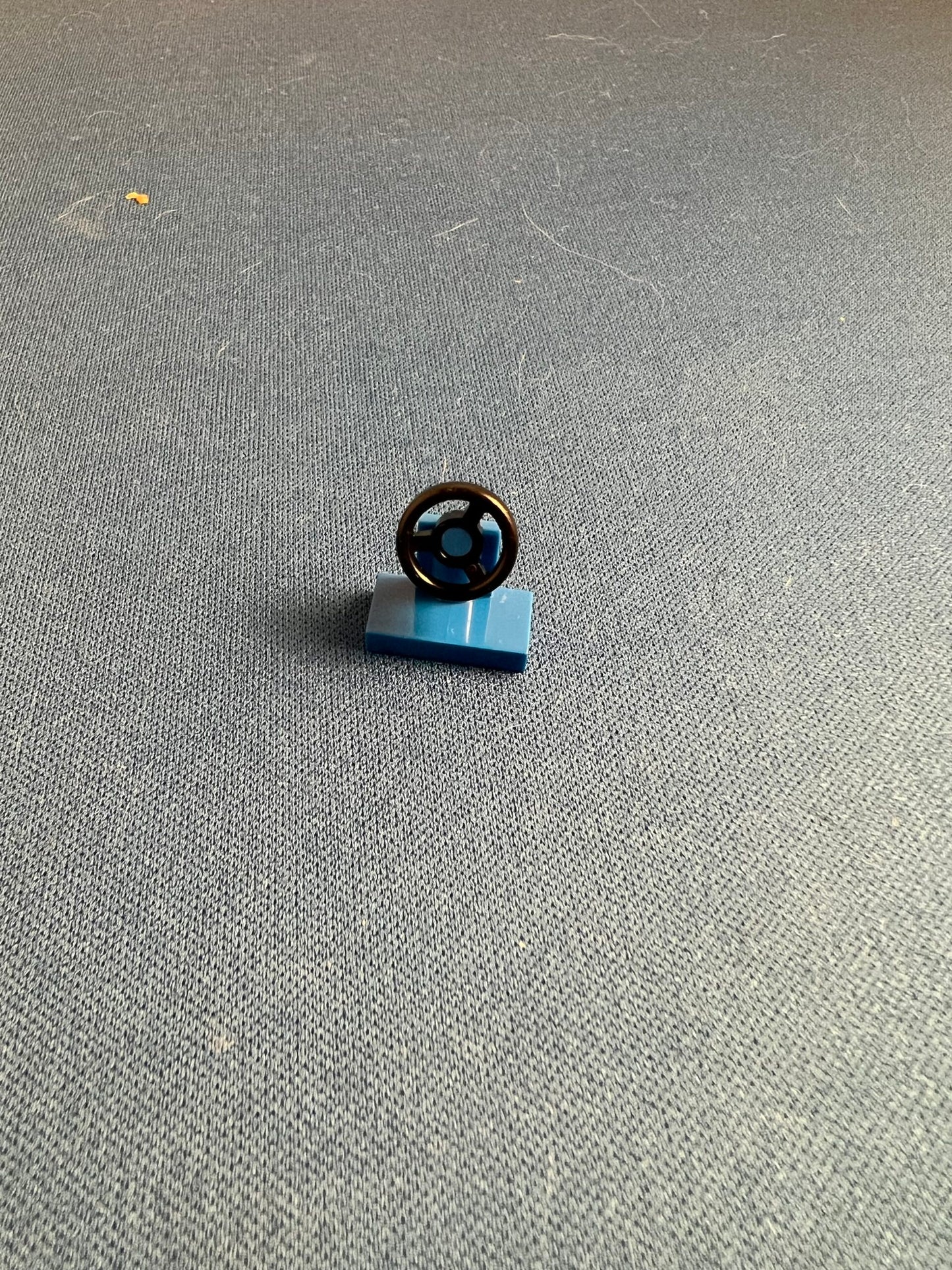 LEGO Vehicle Console with Black Steering Wheel Blue